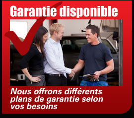 Nous offrons différents plans de garantie selon vos besoins Garantie